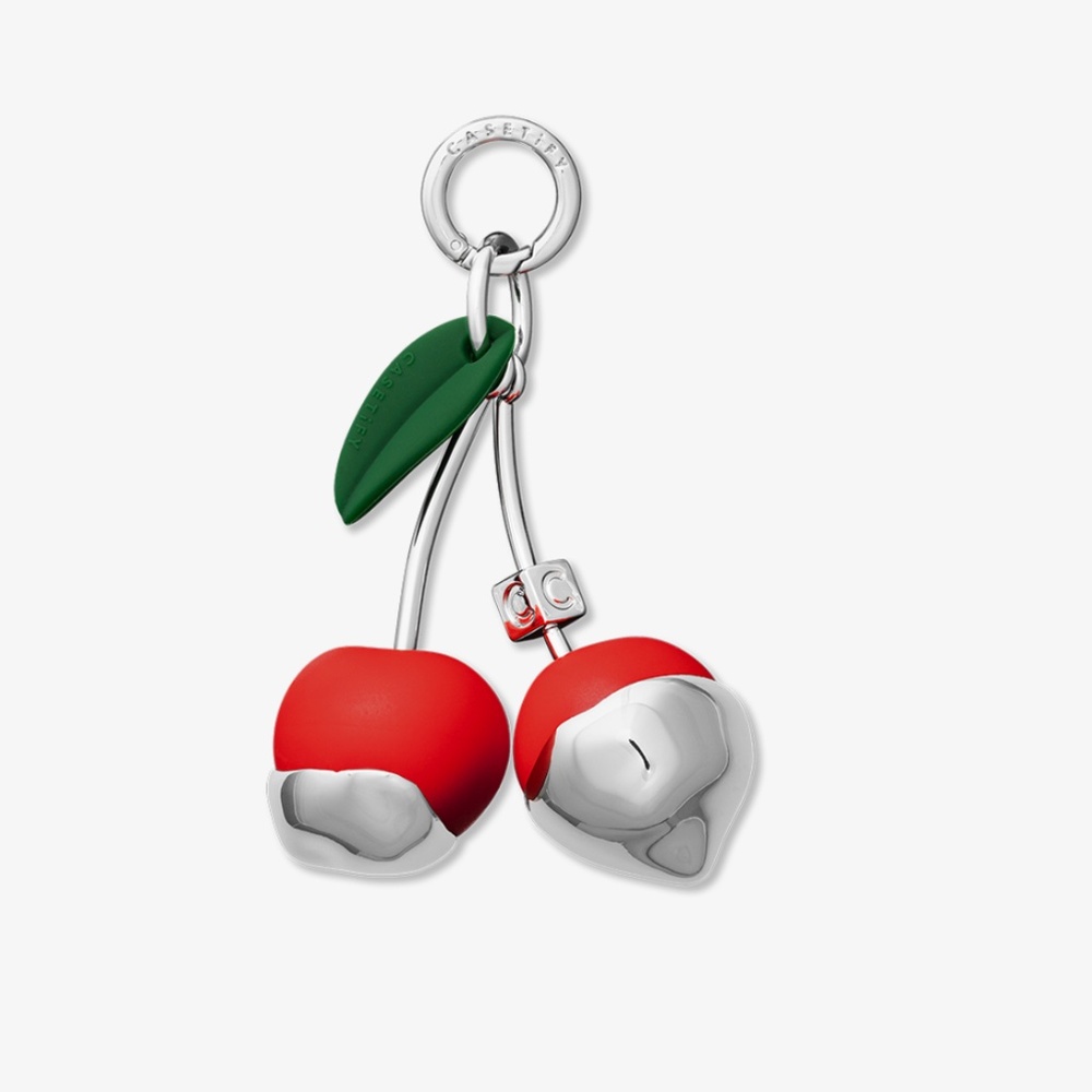 casetify - Charm Keychain - Dripped Cherry